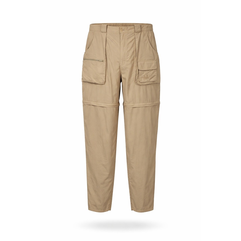 Cabelas Guidewear Mens 3XL Tan Convertible Zip Off Cargo Fishing Pants Nylon